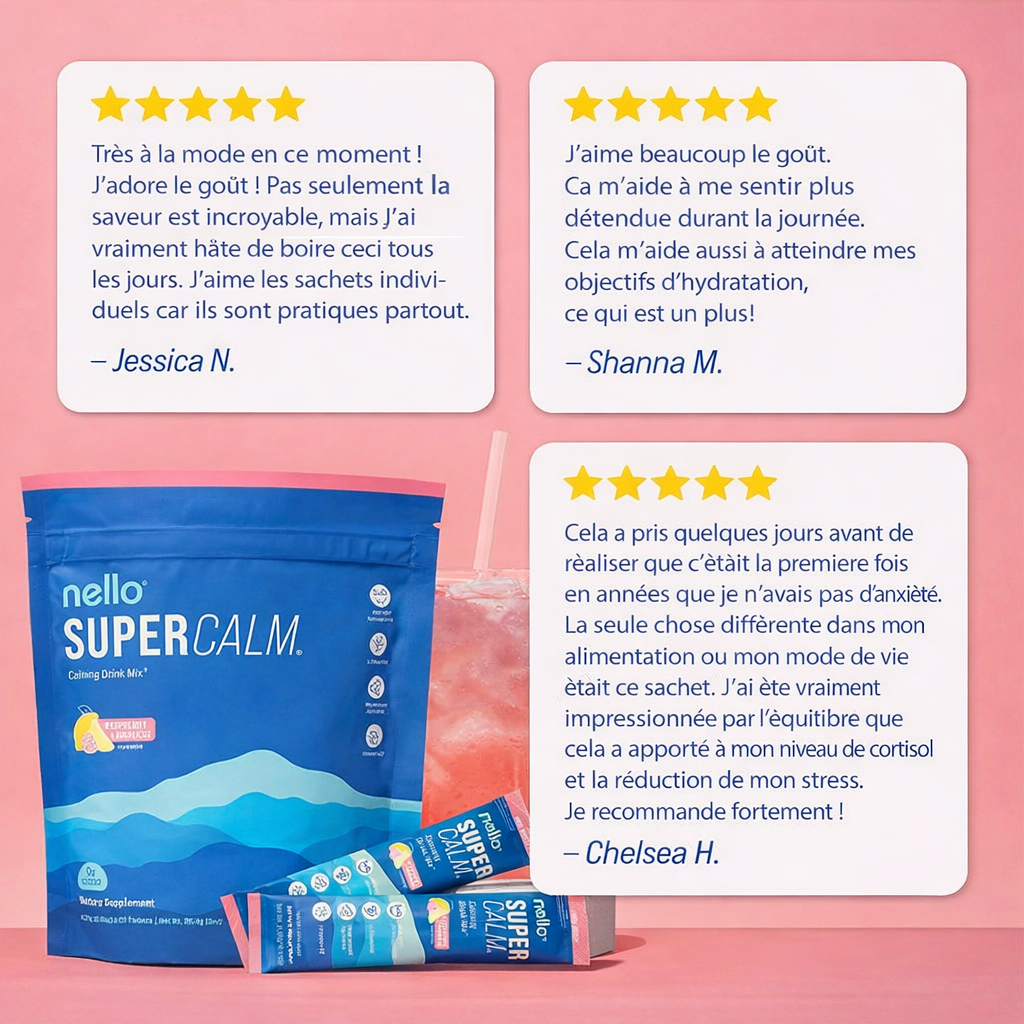 🇨🇮 SUPERCALM™ - Dites à Dieu au stress quotidien, ventre et visage gonflés