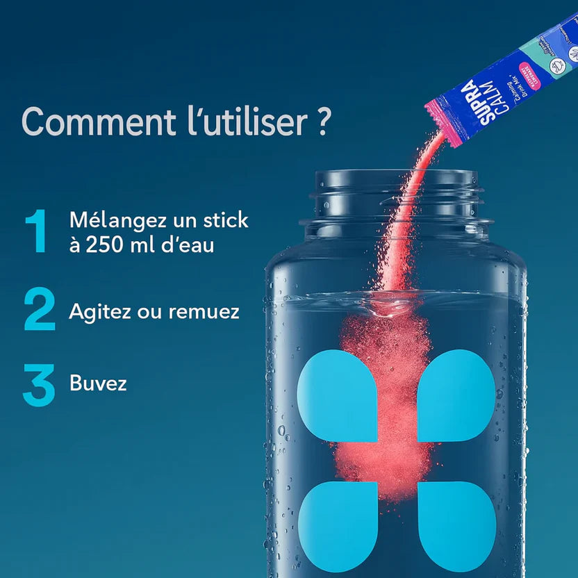 🇬🇦 SUPERCALM™ - Dites à Dieu au stress quotidien, ventre et visage gonflés